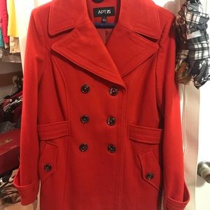 Red Apt 9 Peacoat